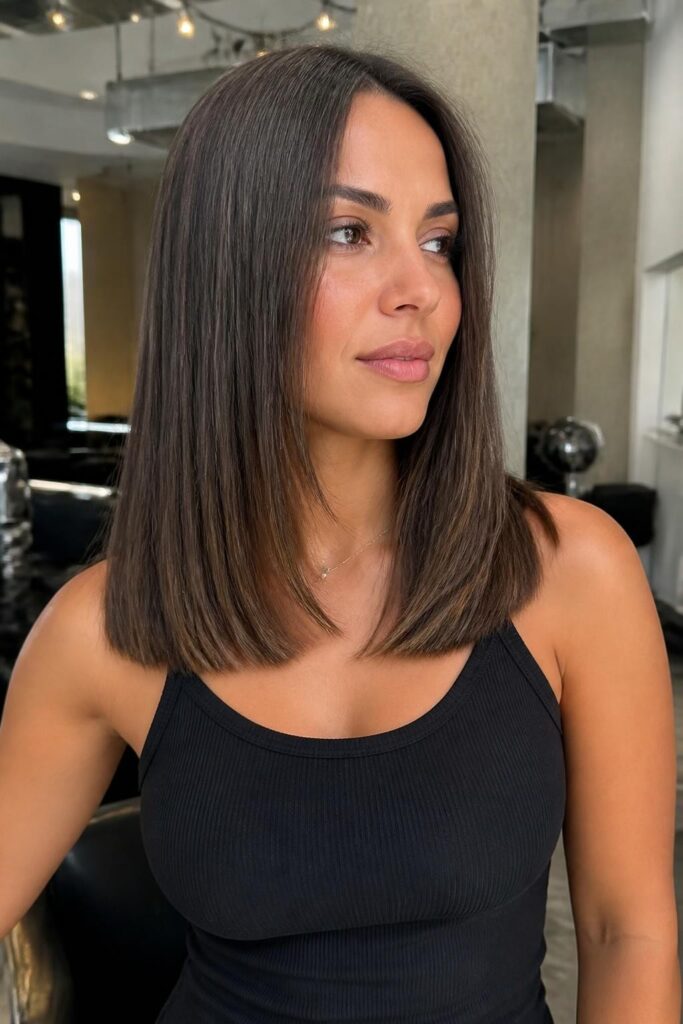 Blunt cut with subtle layers