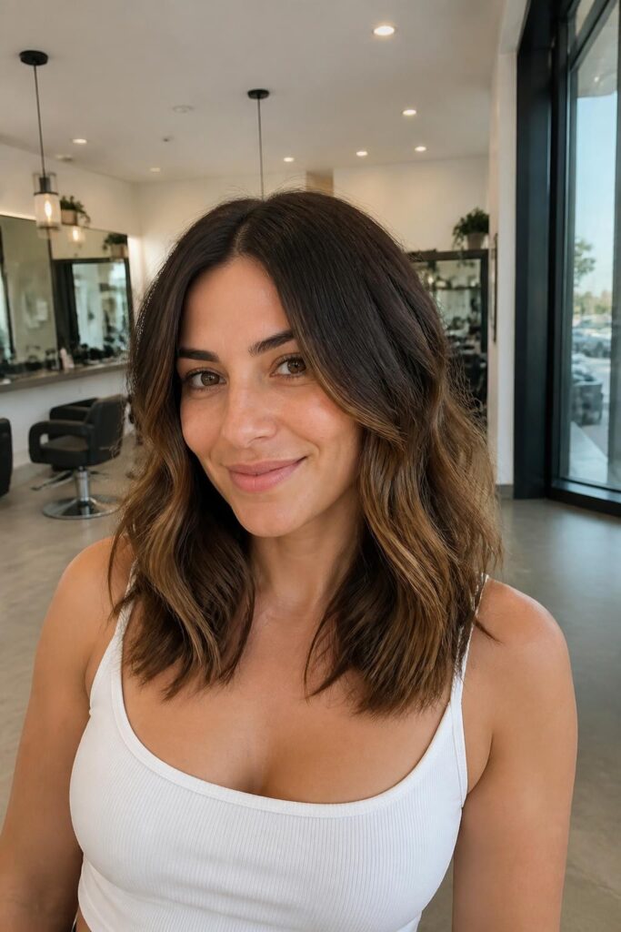 Caramel melt ombre