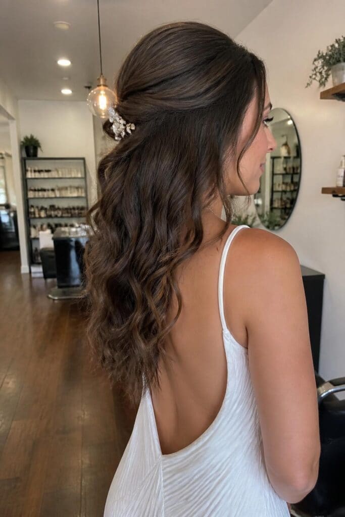 Half-Up Half-Down with Curls hairstyle
