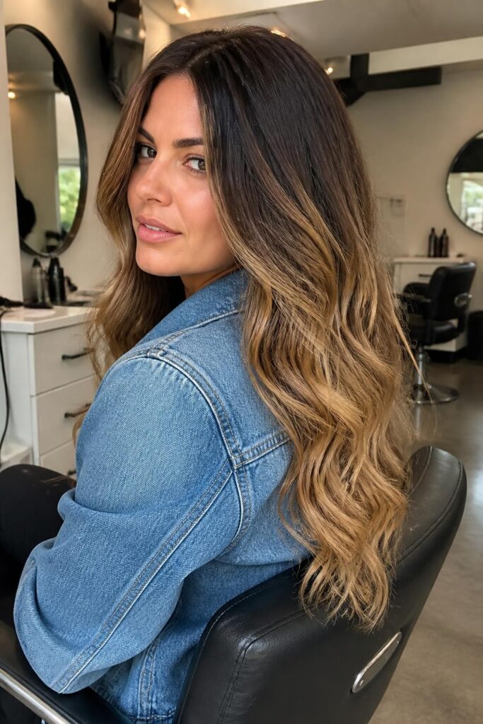 Honey blonde ombre