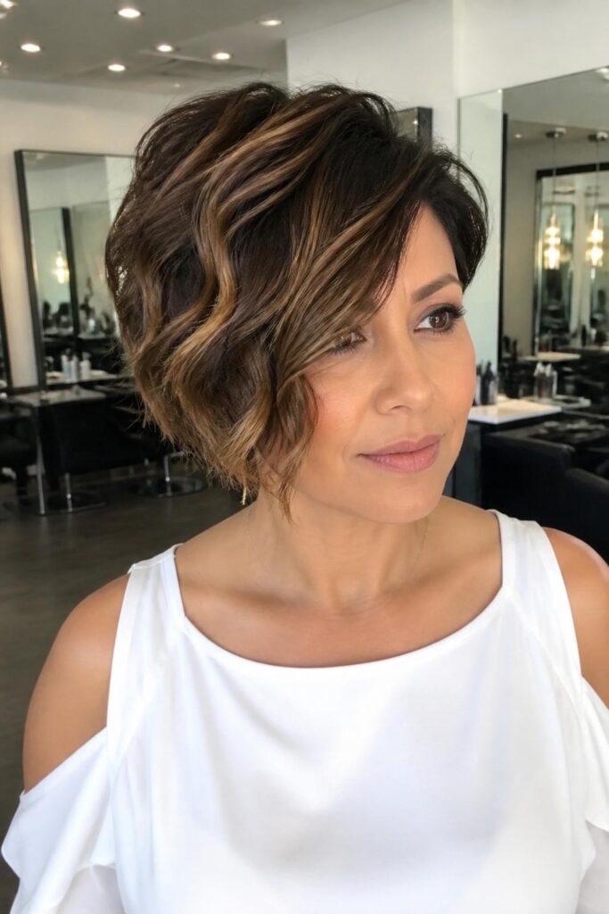 Long pixie with color block highlights 683x1024 1