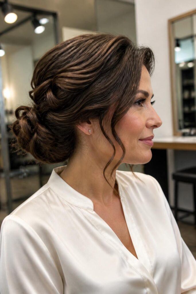 Low rolled curls