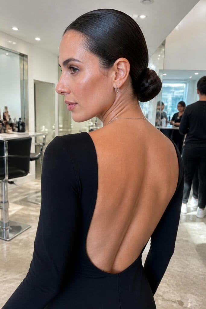 Low Sleek Bun hairstyle