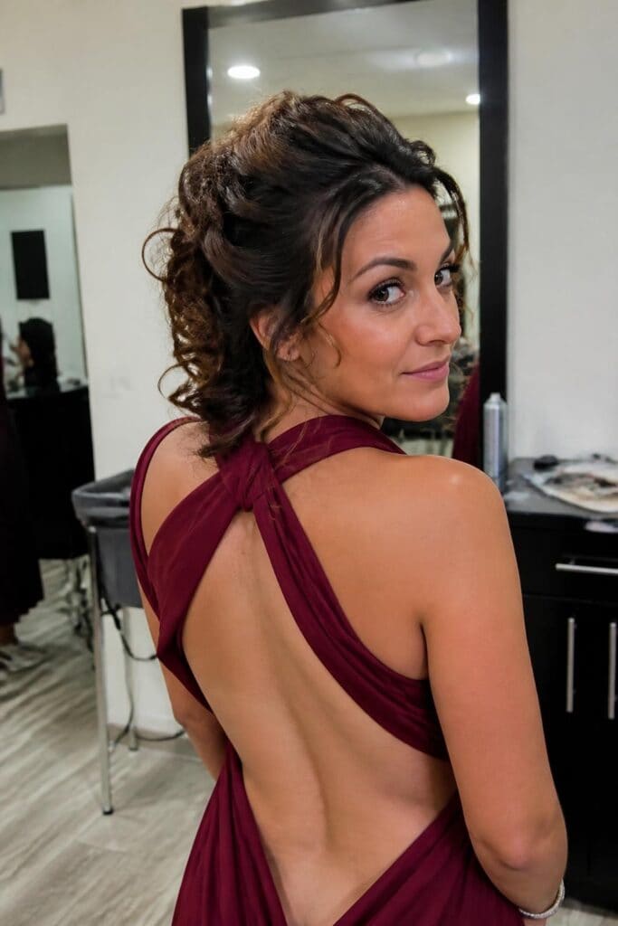 Pinned Back Curls hairstyle