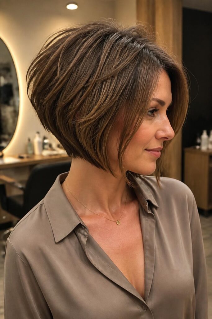 Stacked layered bob