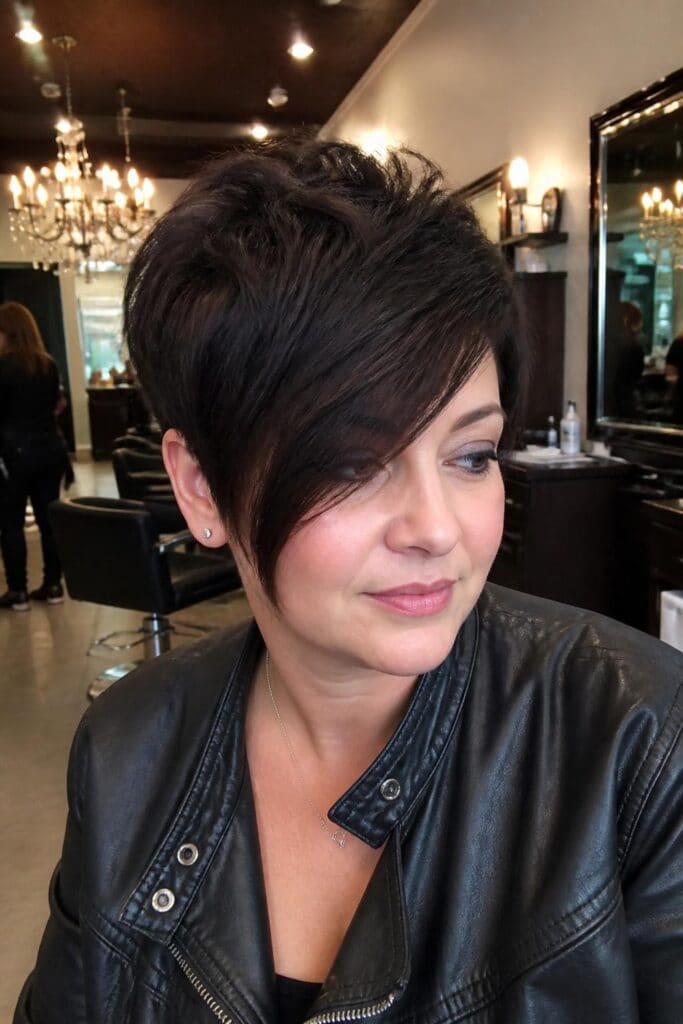 Textured Pixie with Long Bangs hairstyle