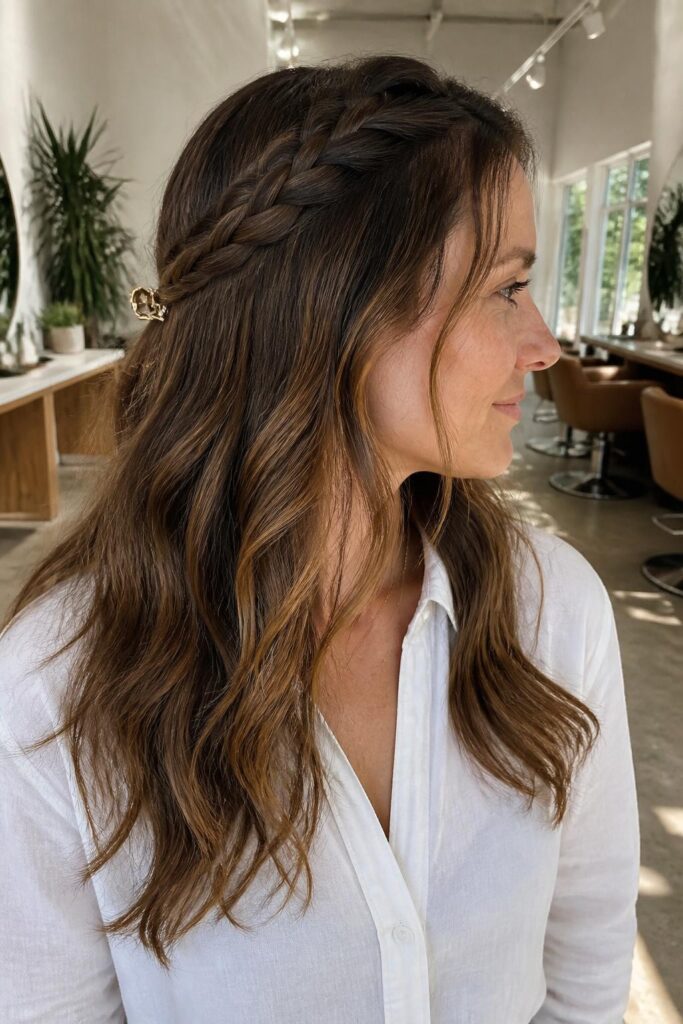The braided front clip