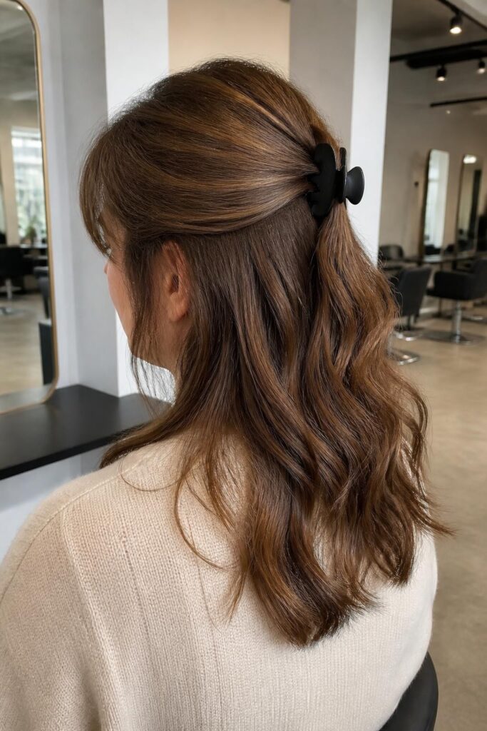 The classic half up half down