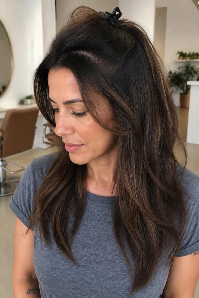 The faux fringe clip