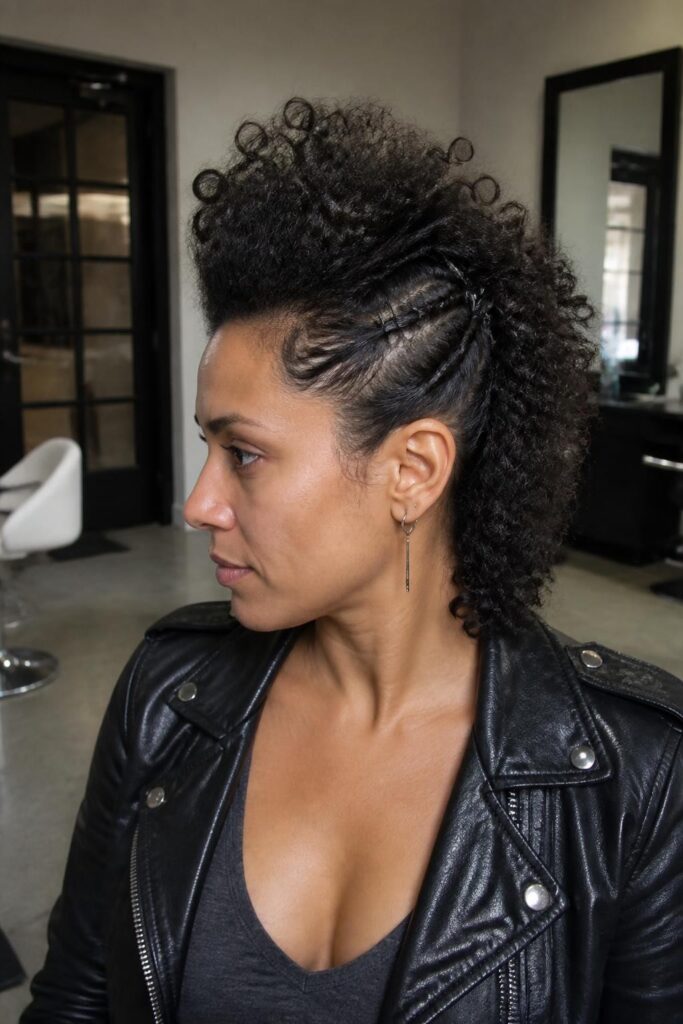 The faux hawk