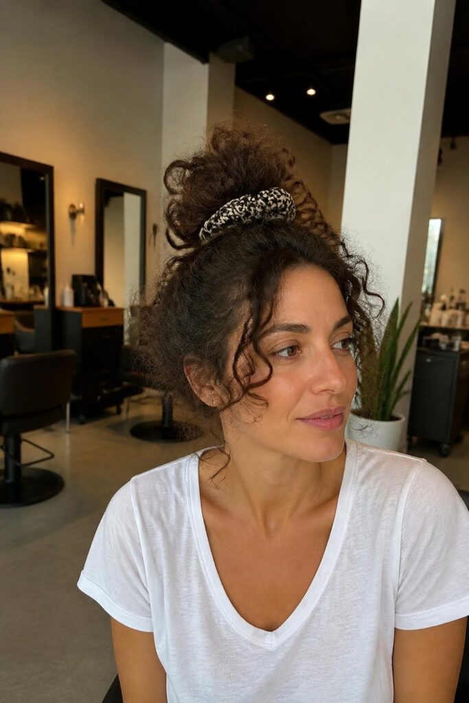 The quick messy bun