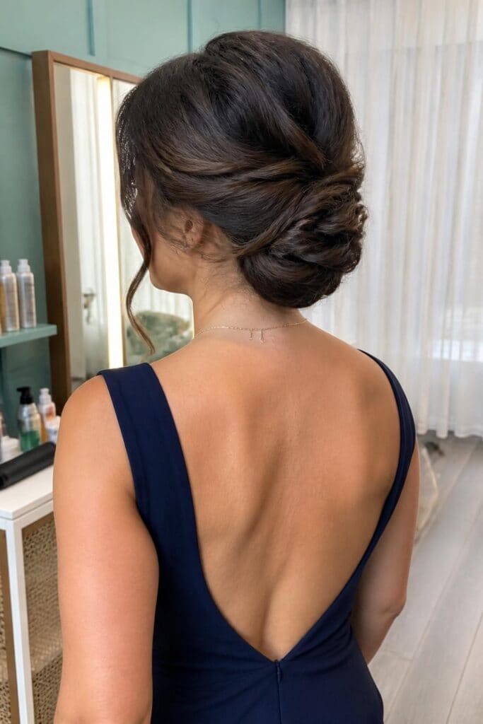 Twisted Low Updo hairstyle