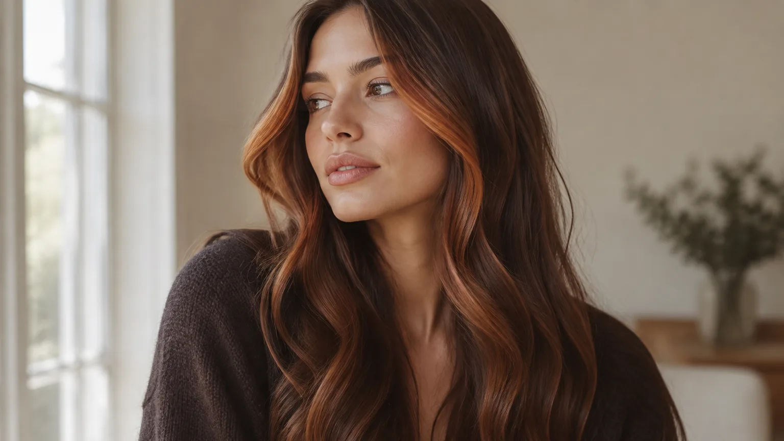 14 Auburn Hair With Money Piece Ideas for Brunettes