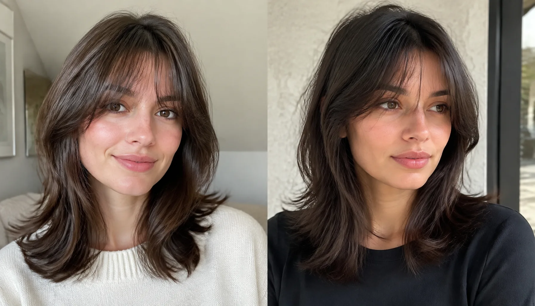 14 Curtain Bangs With Layers Ideas for Medium Hair