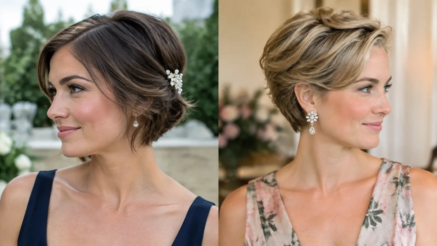 14 Elegant Wedding Guest Hairstyles for Short Hair