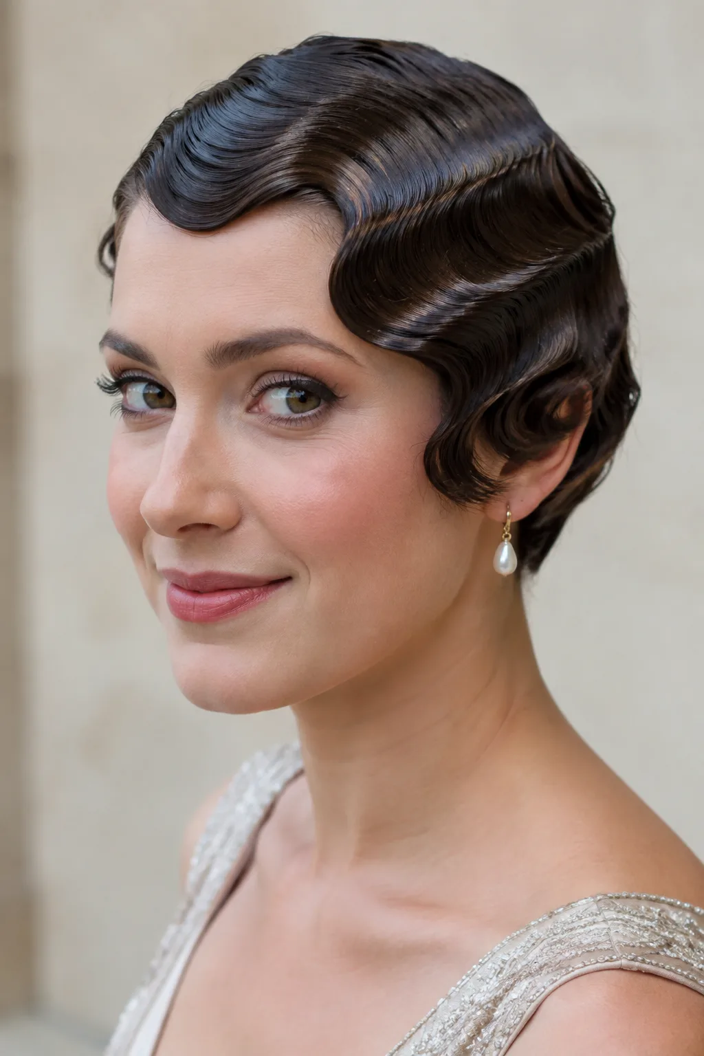 Sculpted Finger Waves hairstyle