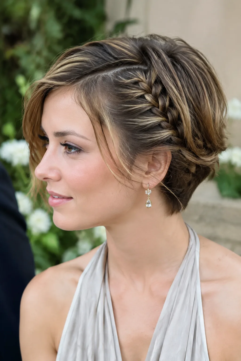 Braided Crown for Short Cuts hairstyle