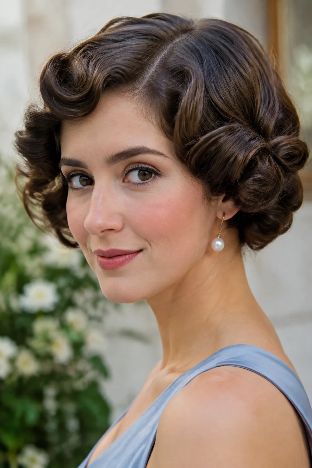 Retro Pin Curl Bob hairstyle