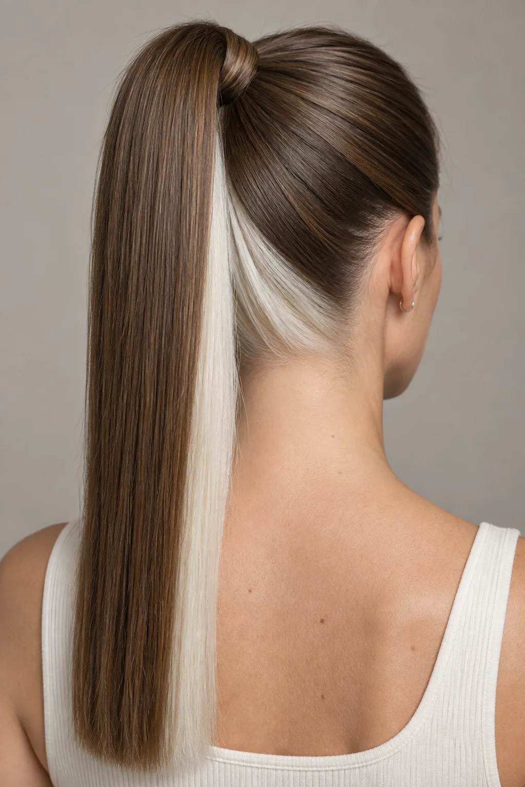 Platinum Peekaboo Underlayer hair color