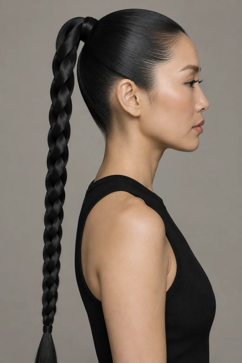 High Braided Ponytail hairstyle