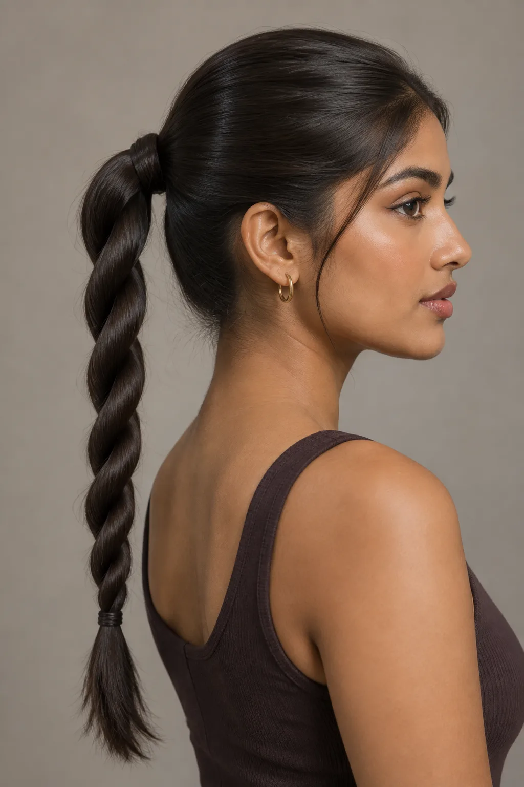Rope Braid Ponytail hairstyle