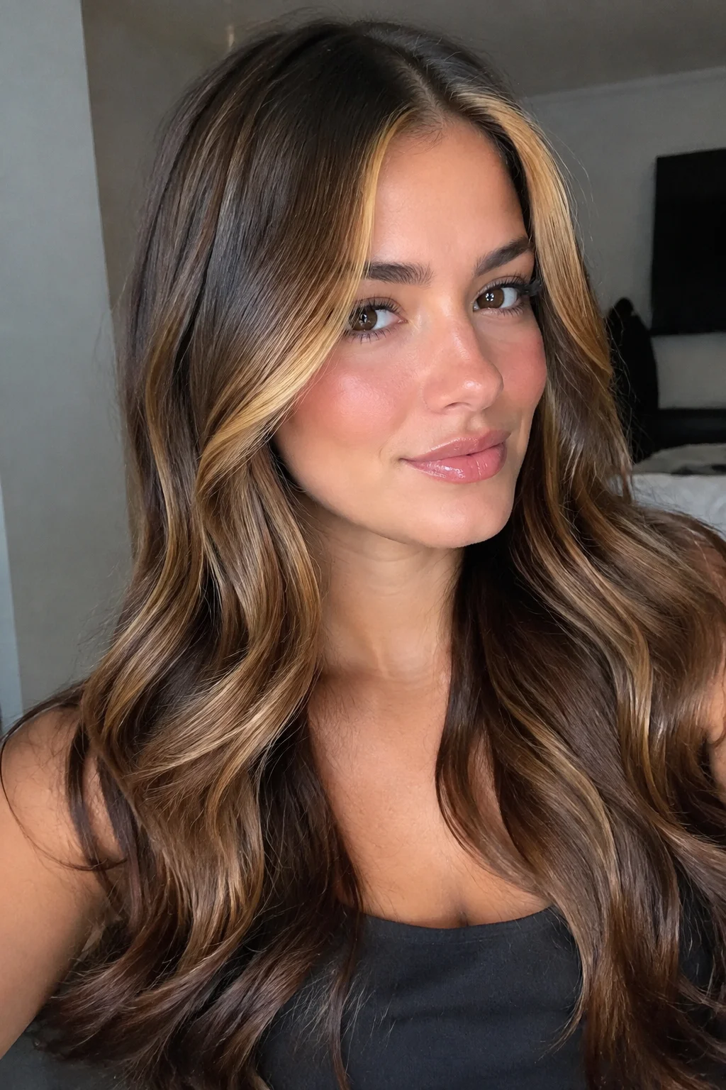 Golden Amber Ribbons hair color
