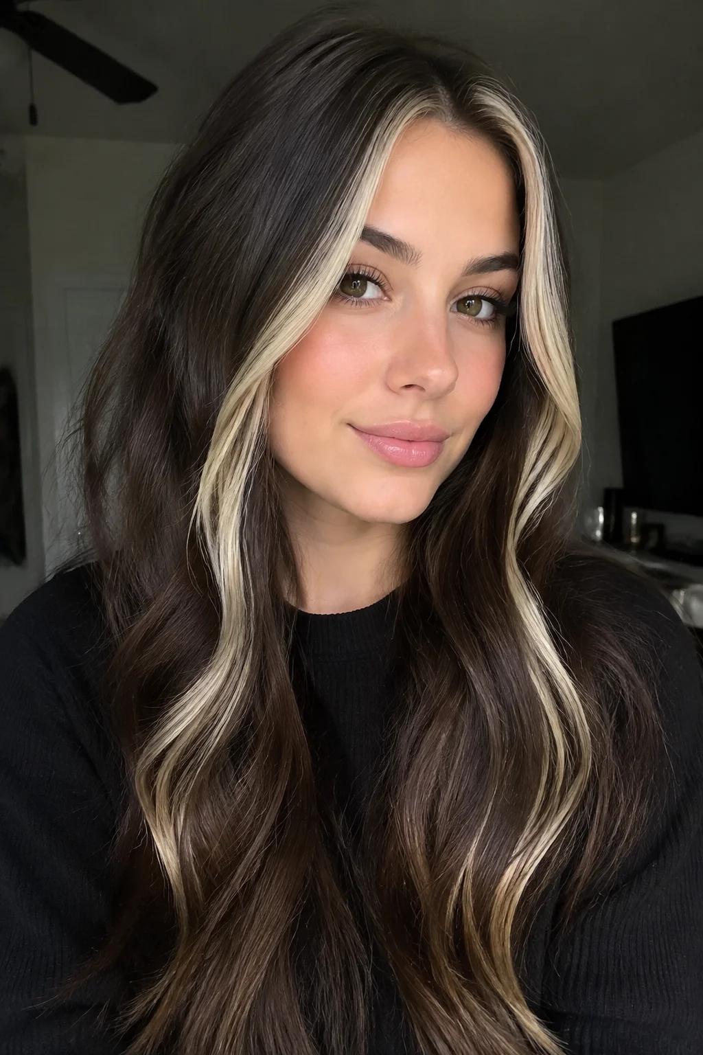Cool Platinum Accent hair color