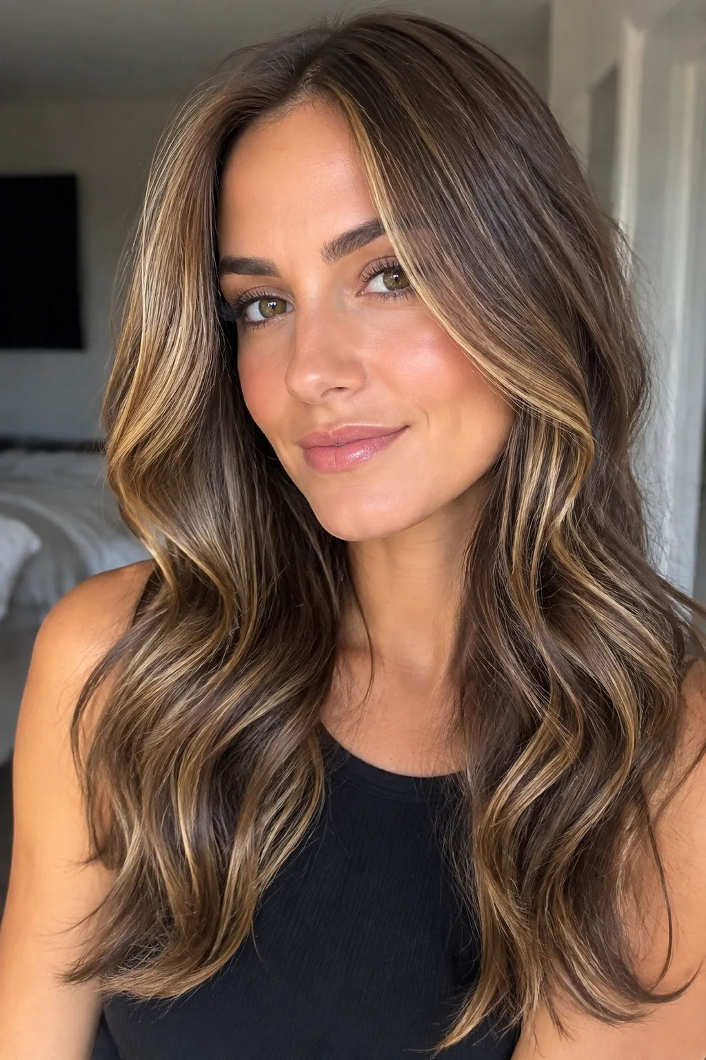 Sun-Kissed Hazelnut hair color