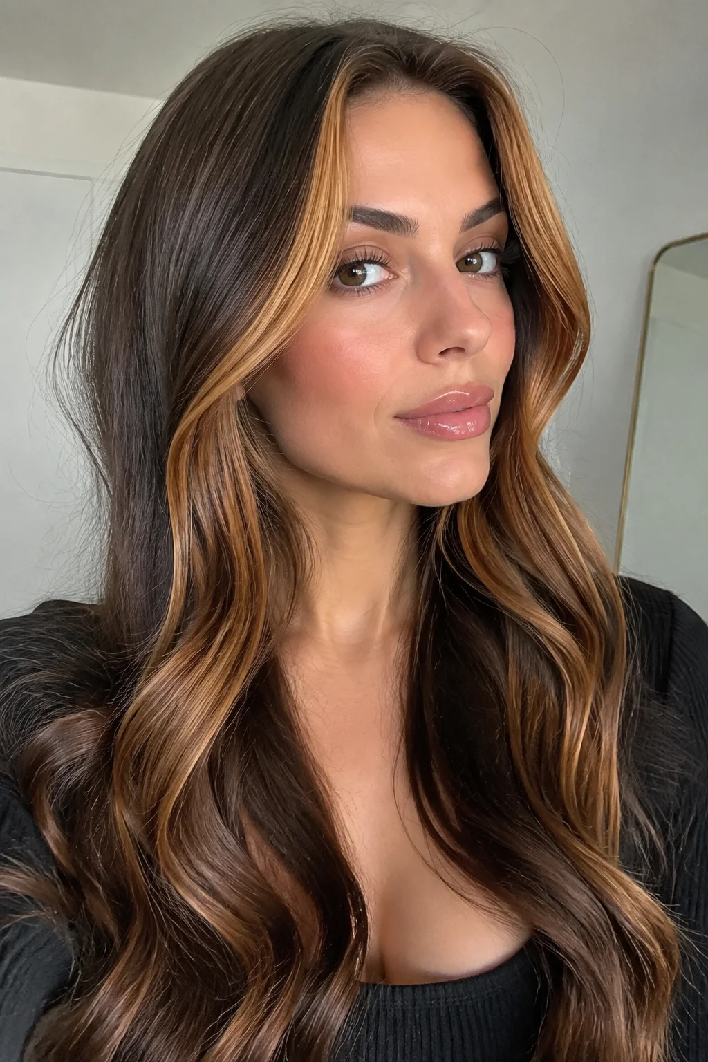 Copper Glaze Contrast hair color