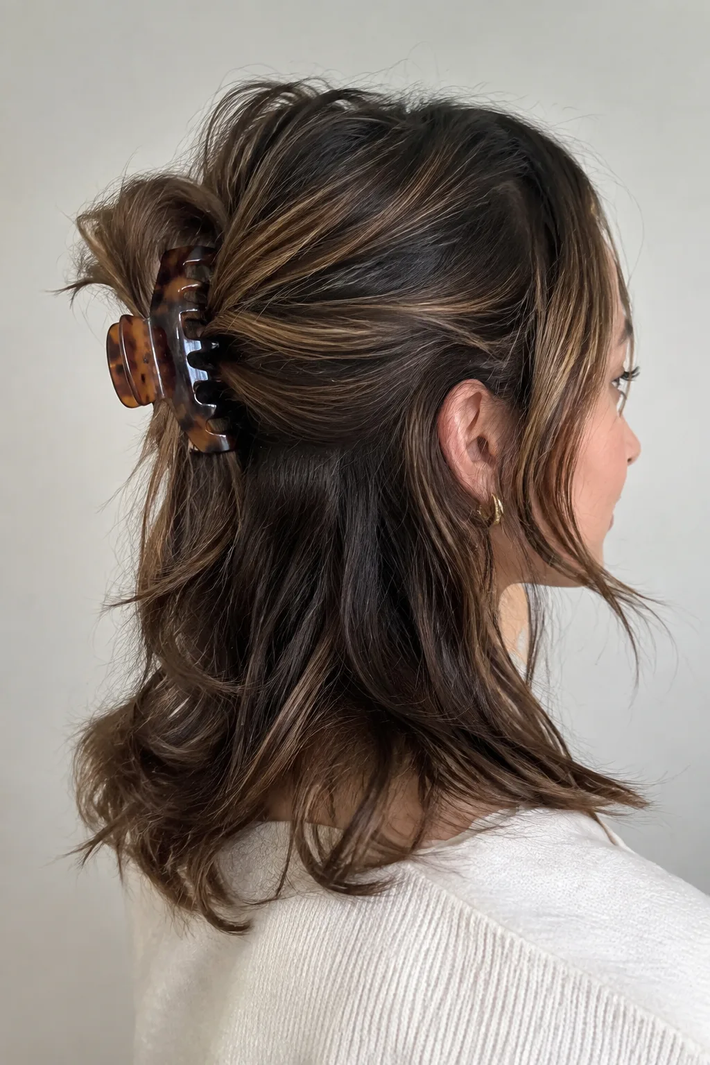 The Cascading Half-Up Twist hairstyle