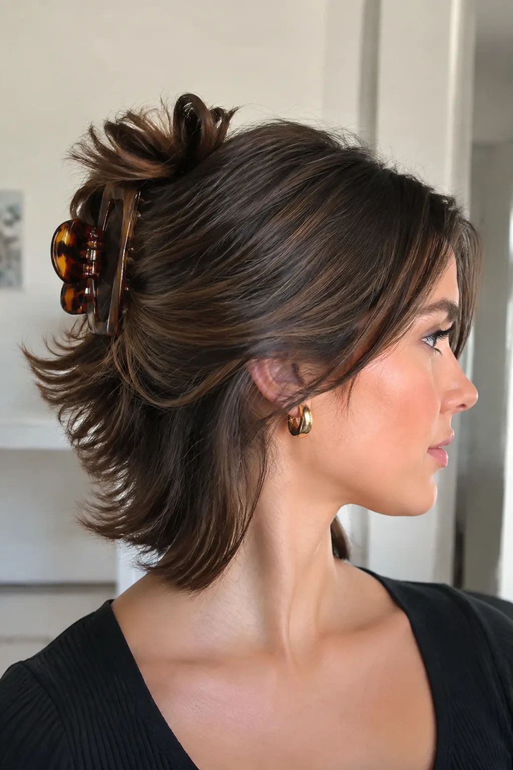 The Flipped-Ends 90s Updo hairstyle