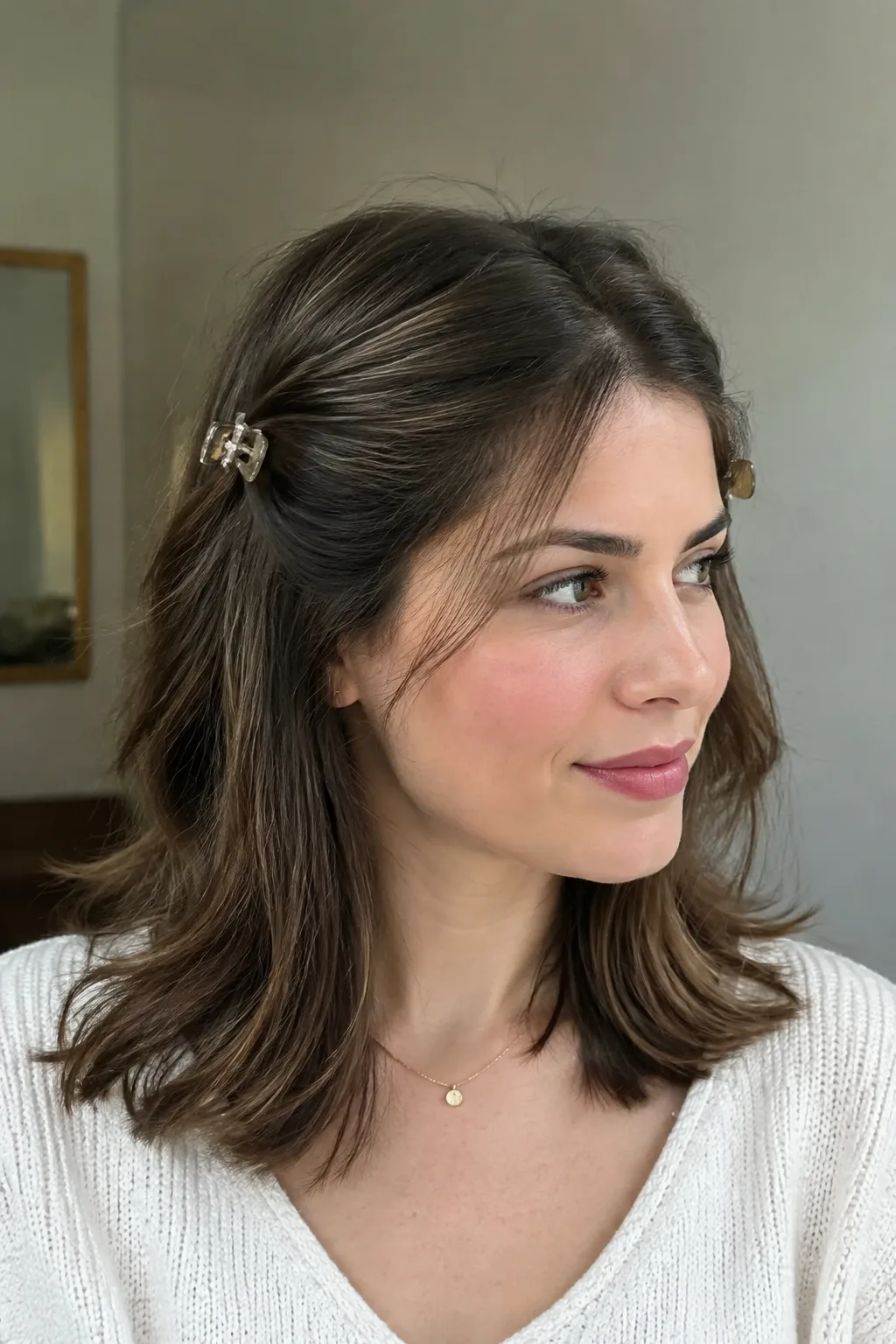 The Double Mini-Clip Twist hairstyle