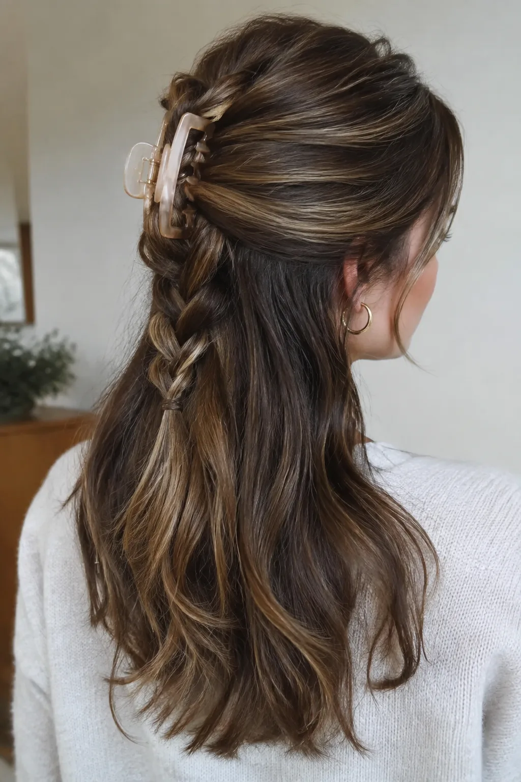 The Tousled Fishtail Anchor hairstyle