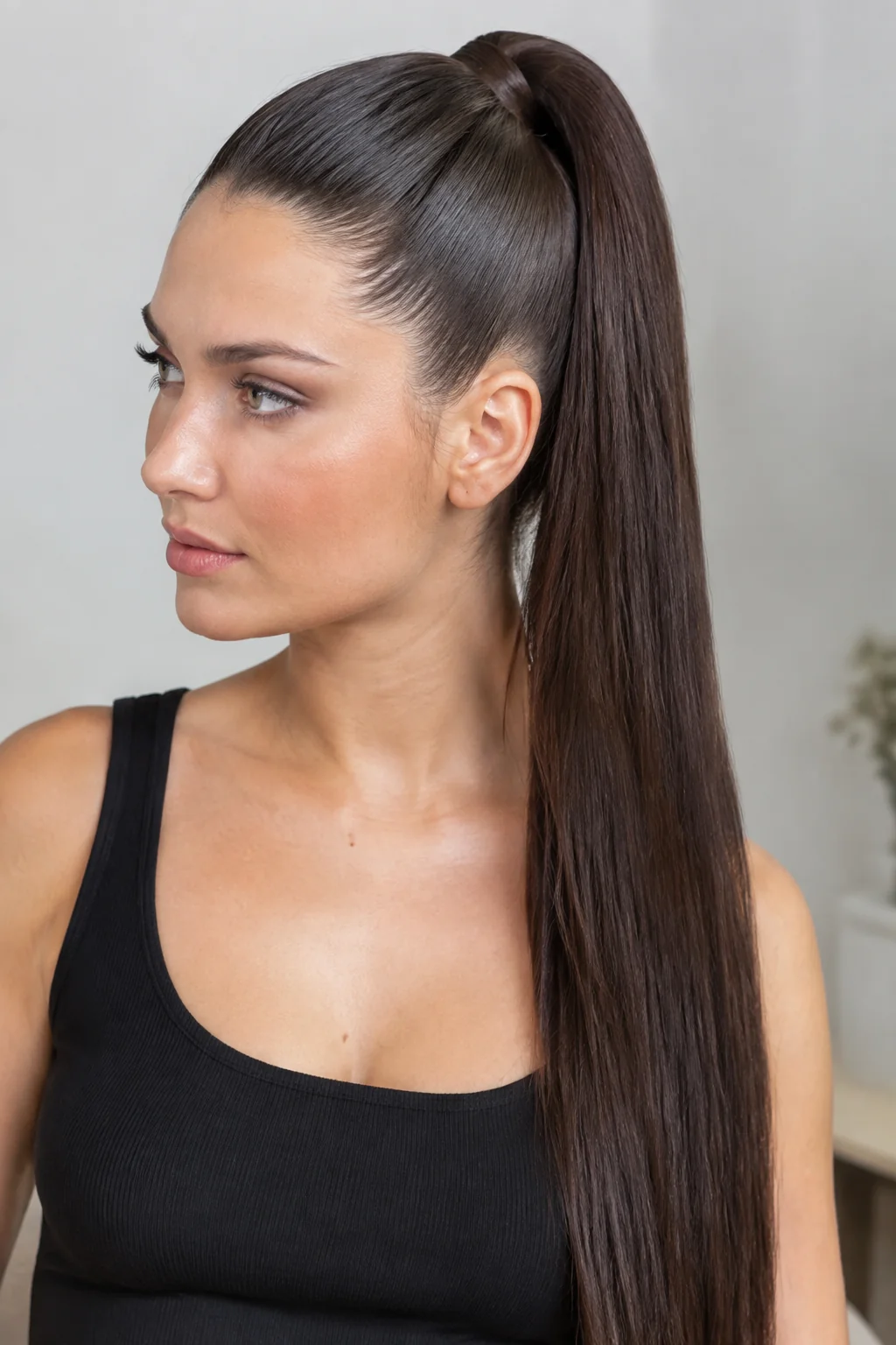 High Sleek Ponytail hairstyle
