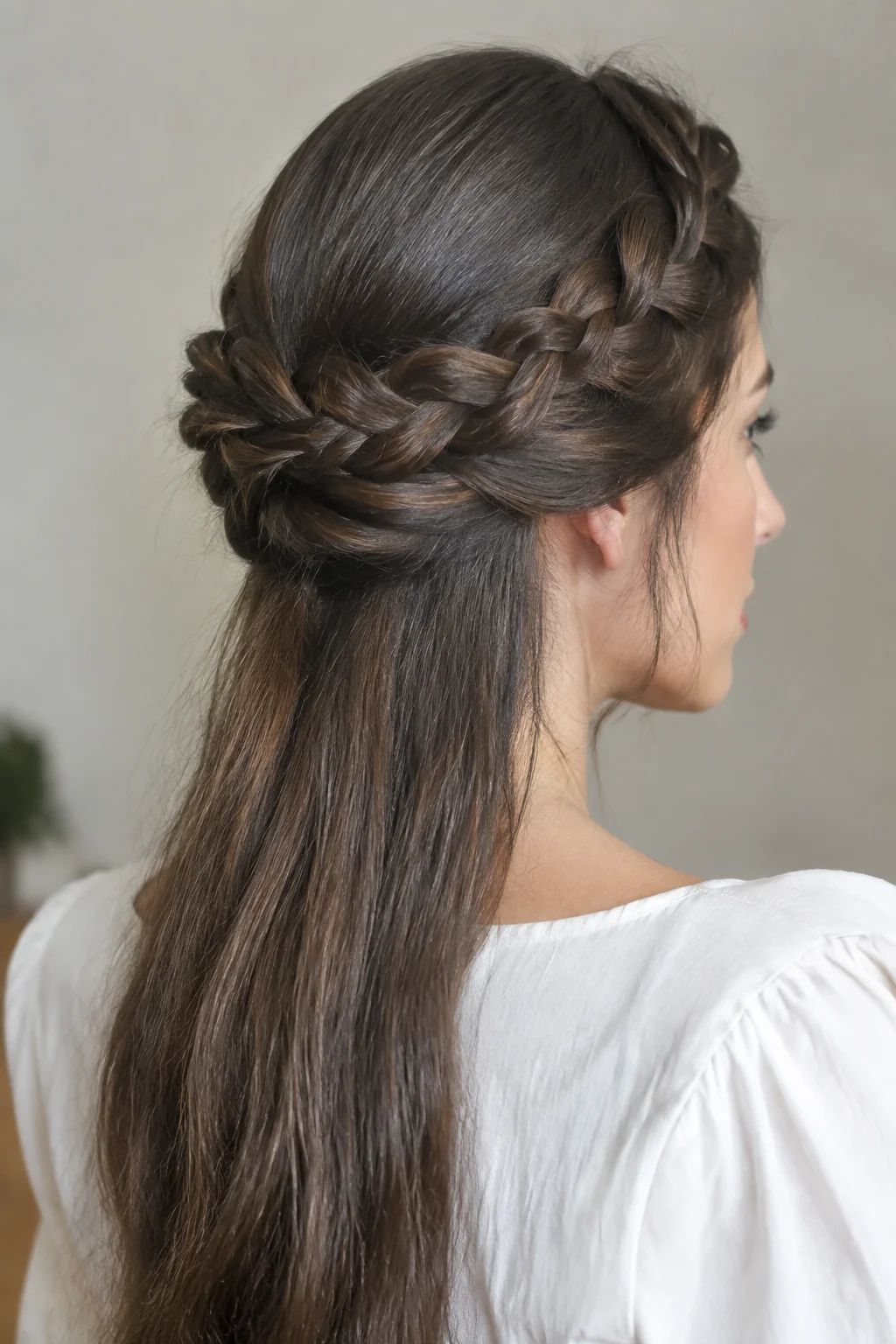 Crown Rope Braid hairstyle