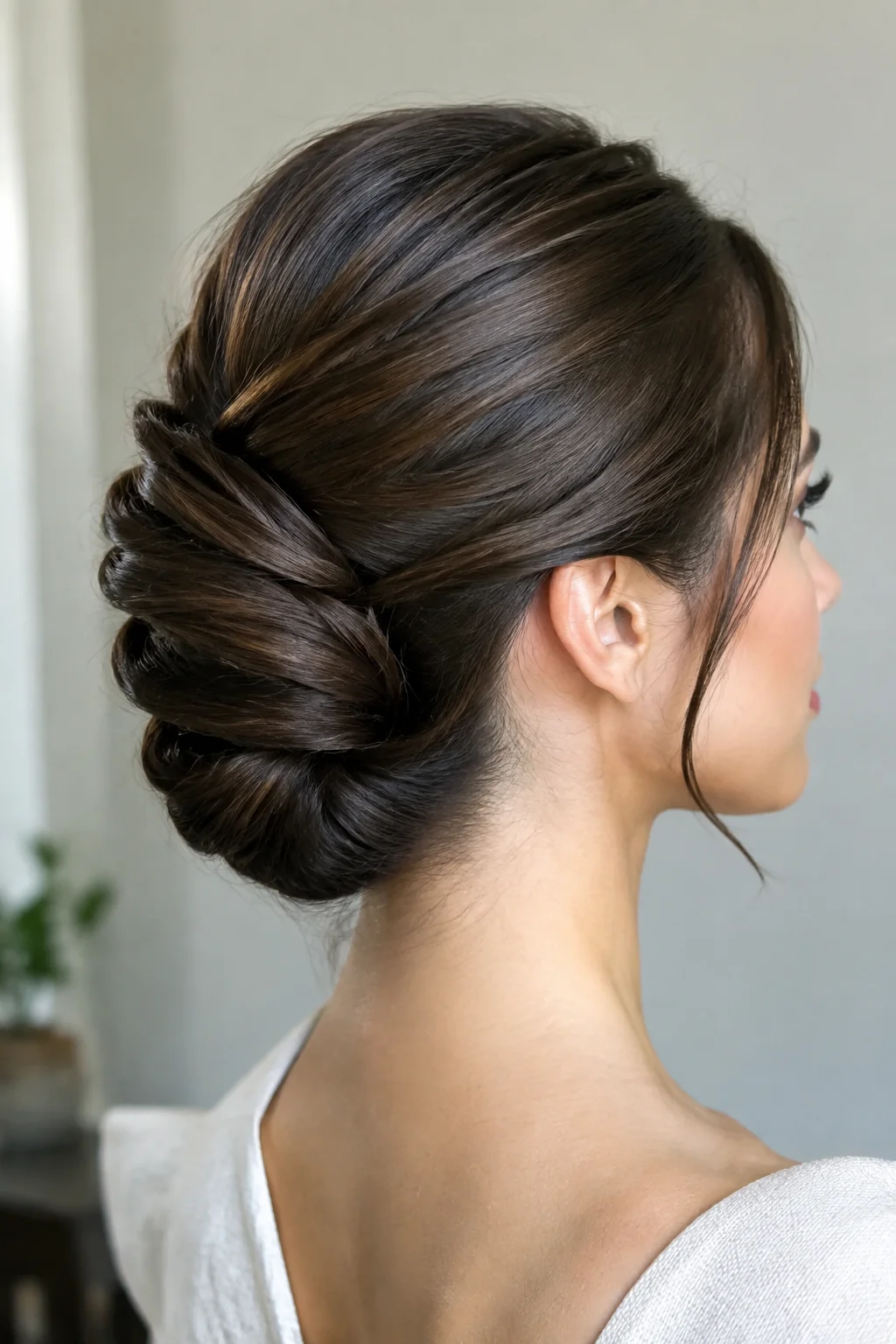 Rolled French Chignon hairstyle