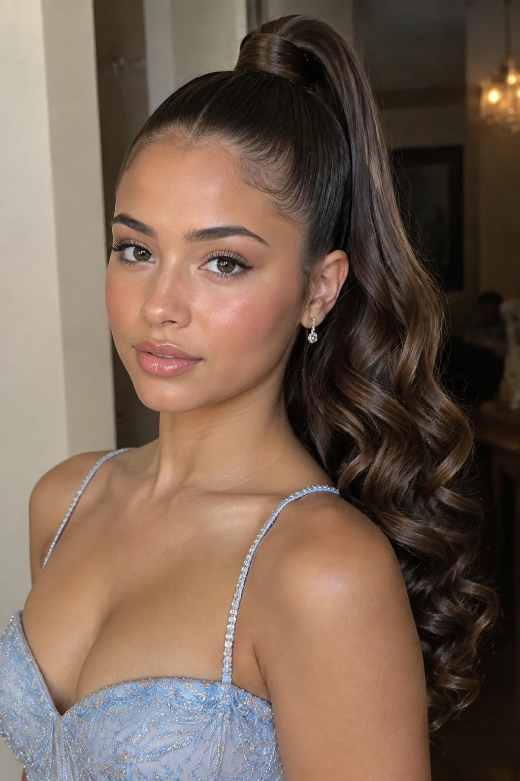 High Glam Ponytail with Volume hairstyle