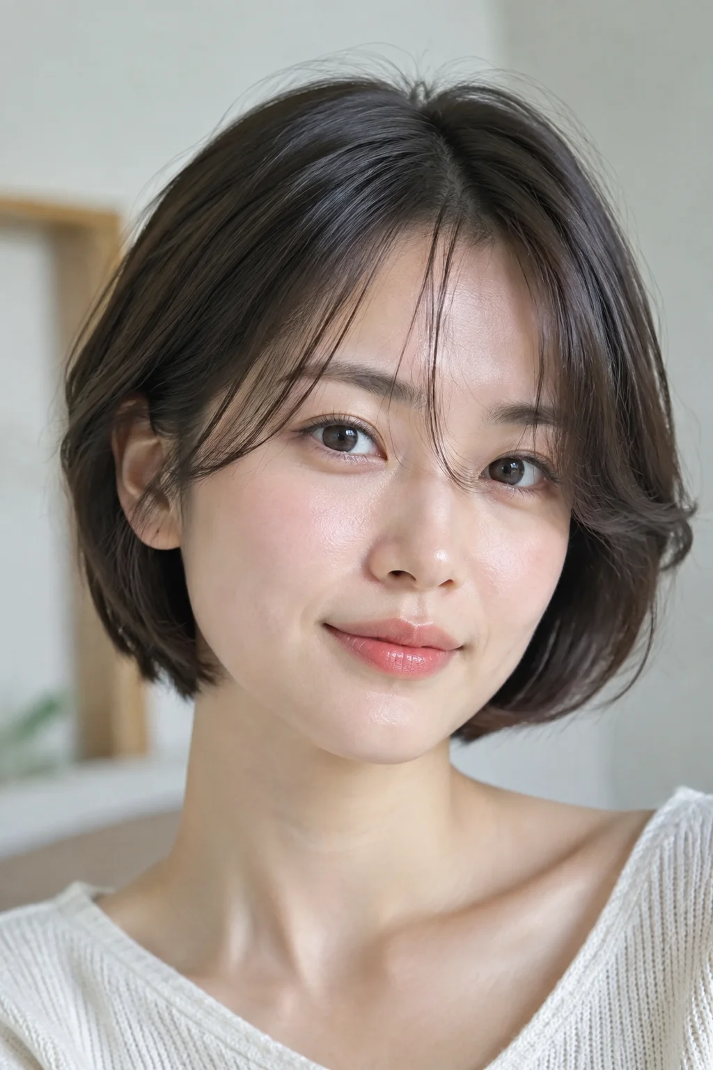 Feathered Face-Framing Short Cut hairstyle