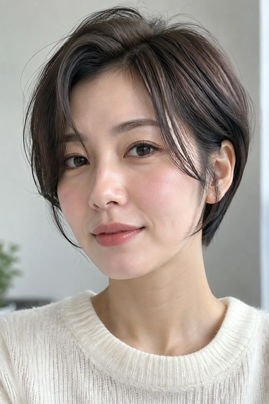Tucked-Ear Airy Short Cut hairstyle