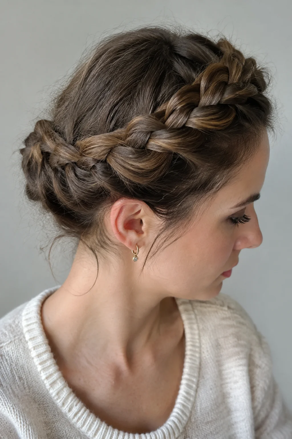 Crown Dutch Braid hairstyle