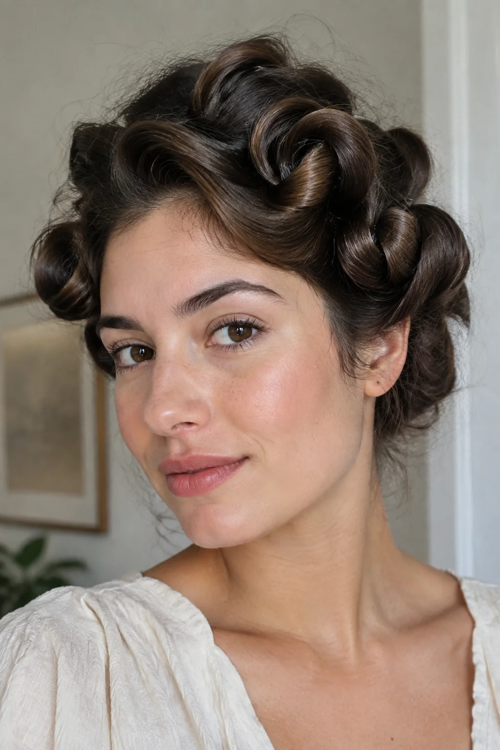 Classic Heatless Pin Curls hairstyle