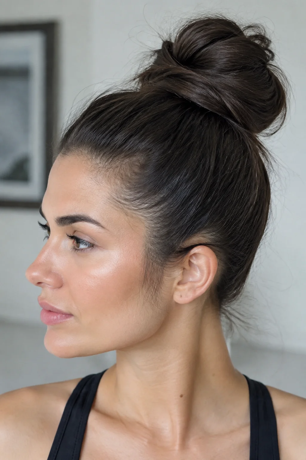 Polished High Ballerina Bun hairstyle
