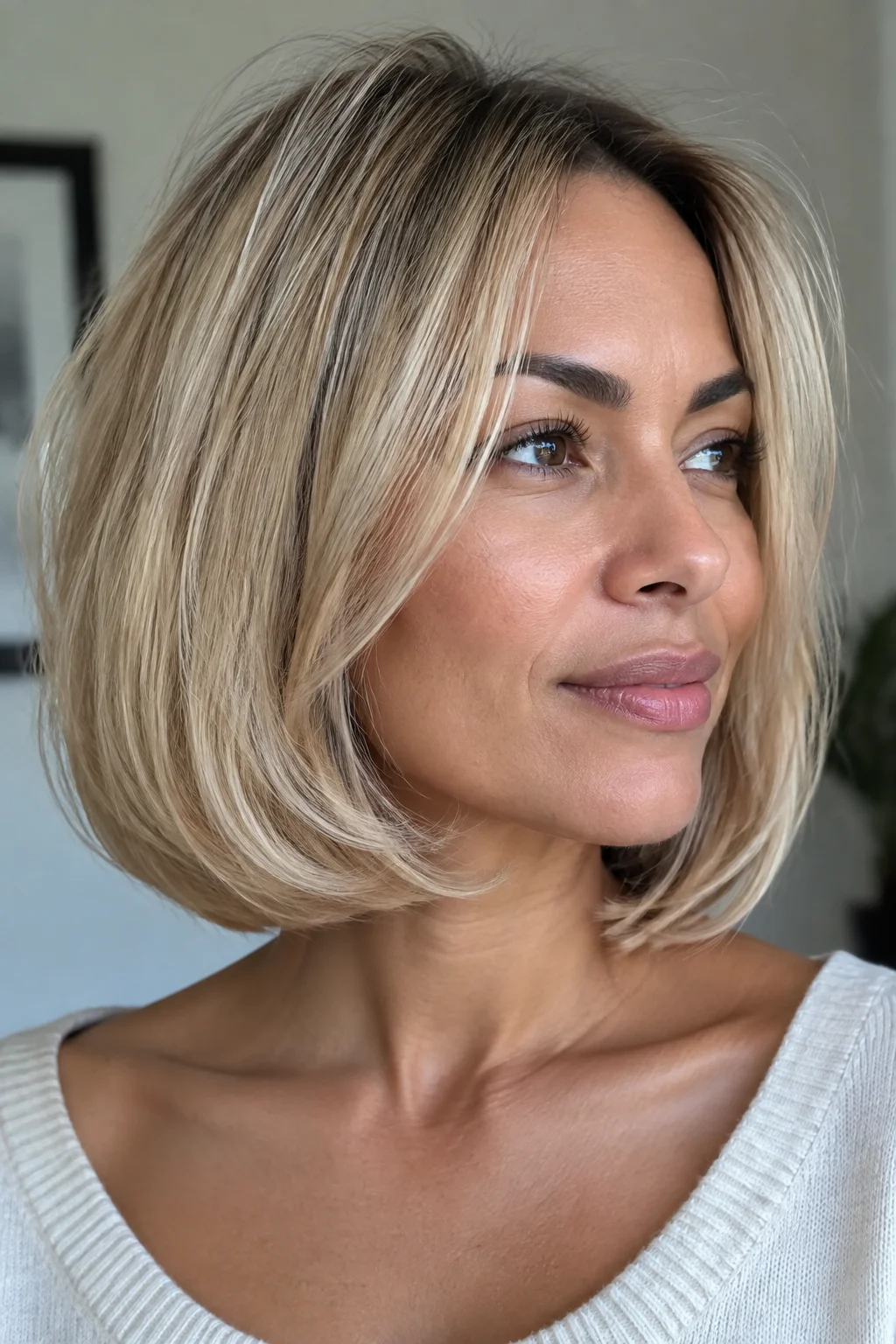 Airy C-Curl Long French Bob hairstyle