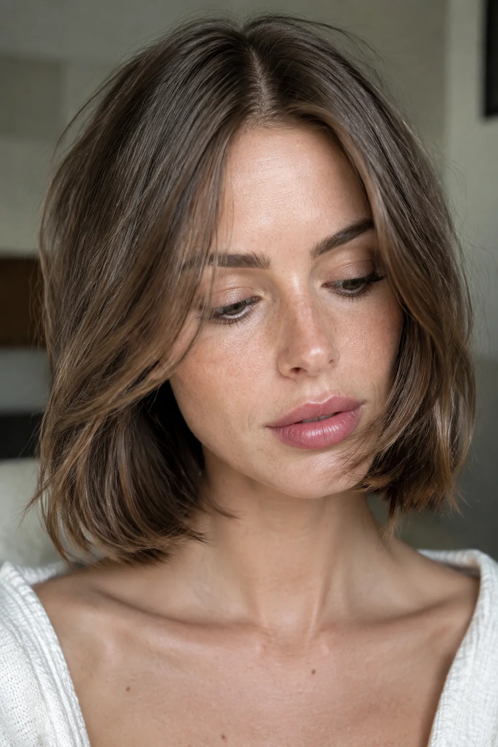 Face-Framing Long French Bob hairstyle