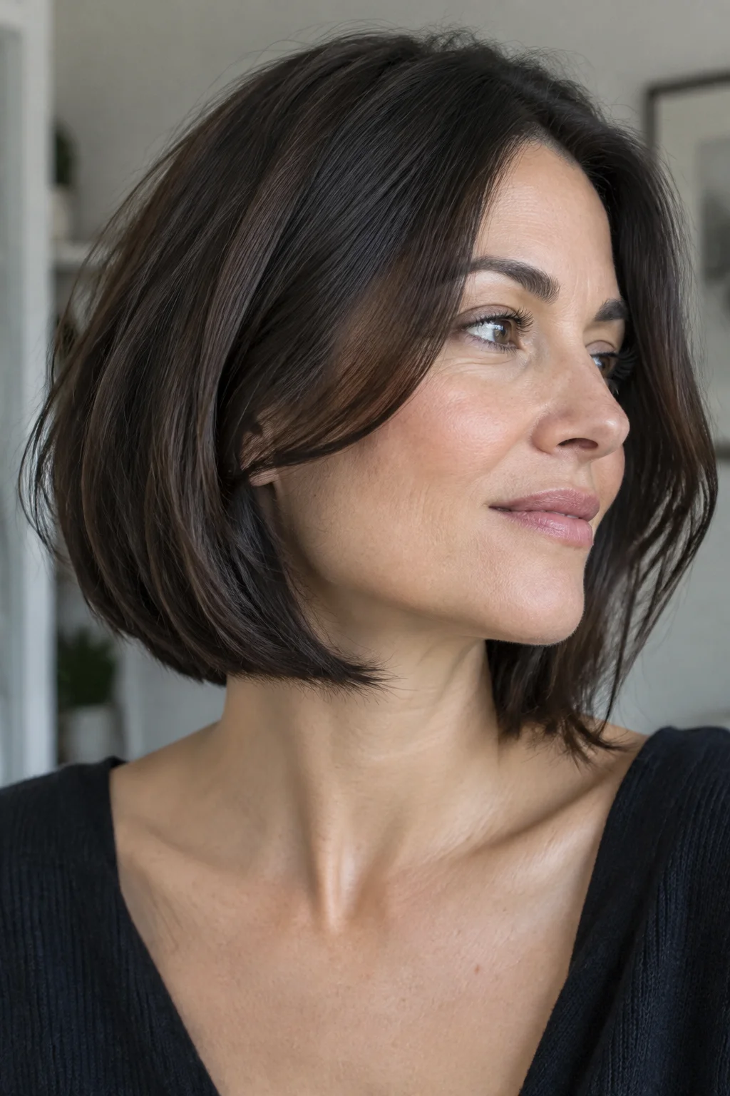 Subtle Graduated Nape Stack hairstyle