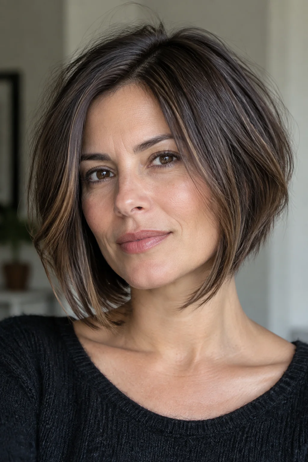 Angled Long French Bob for Fine Strands hairstyle