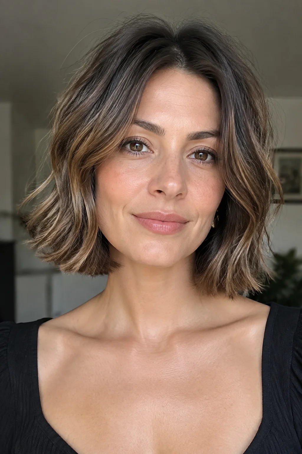 Soft Wavy Long French Bob hairstyle