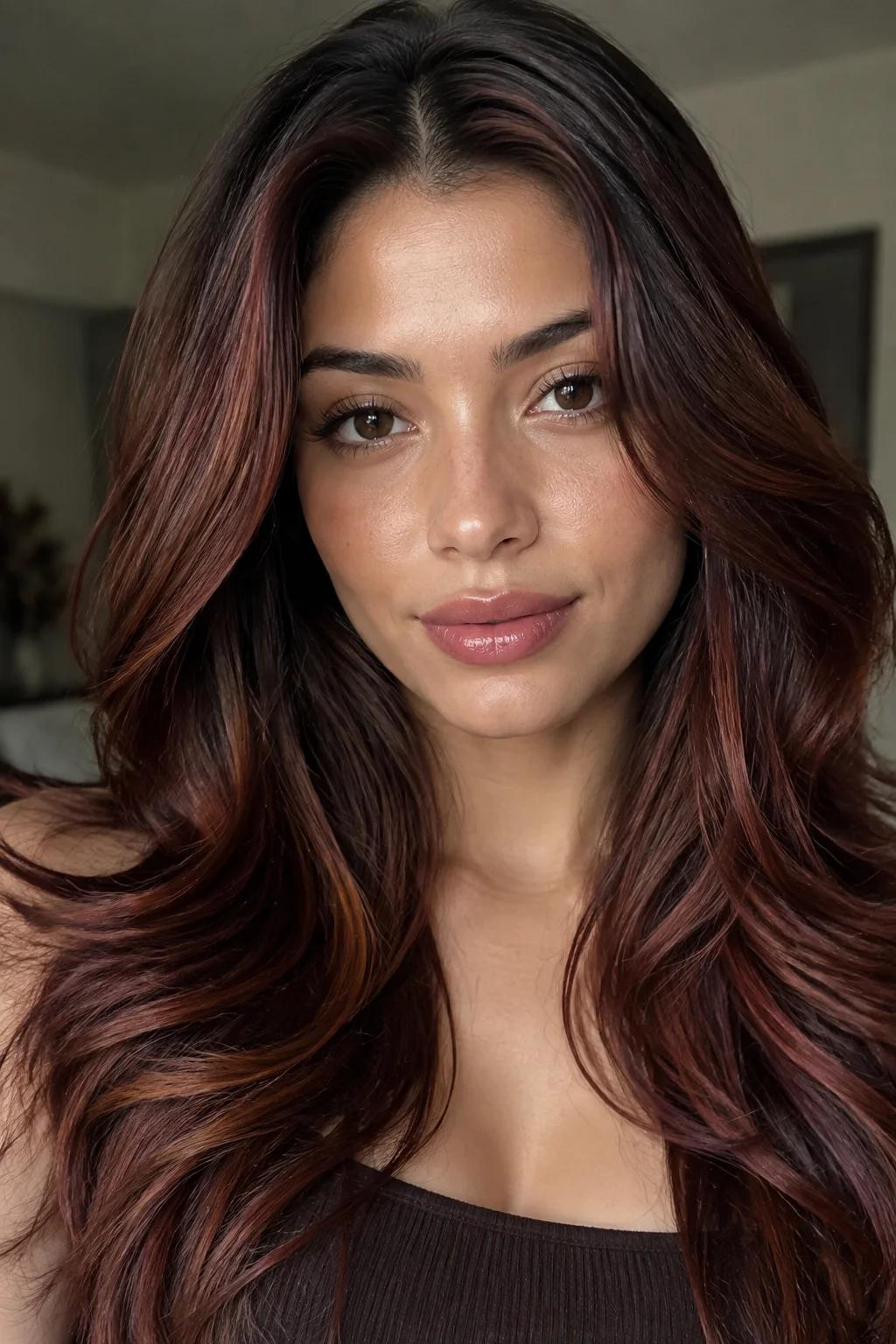Mahogany Ombré on Espresso Hair