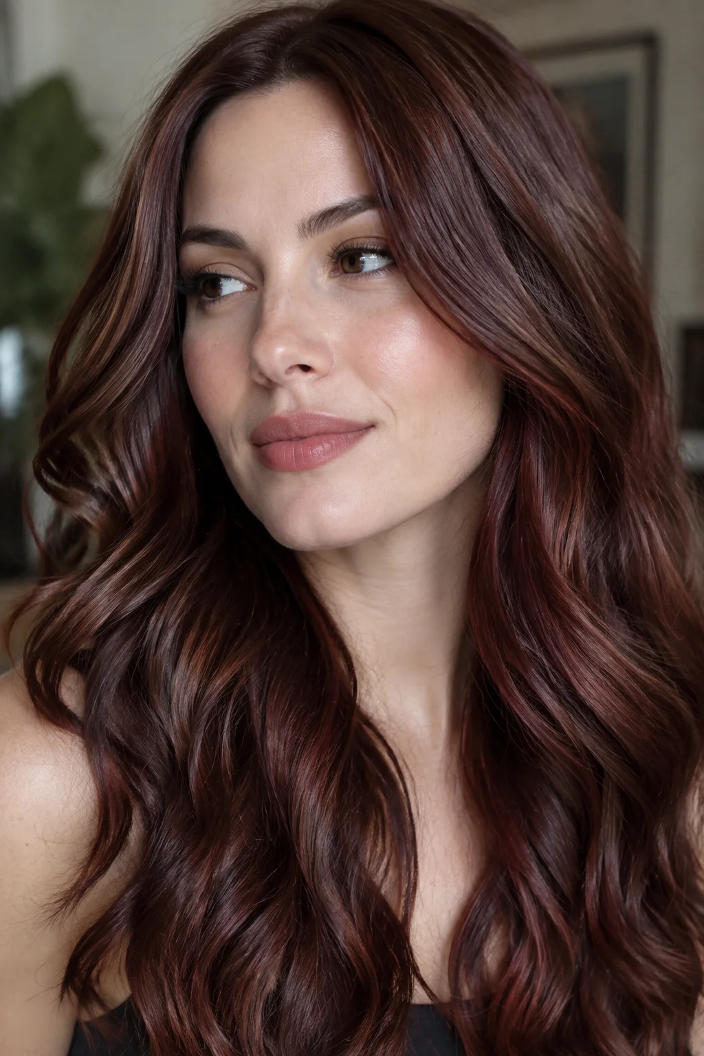 Black Cherry Mahogany hair color