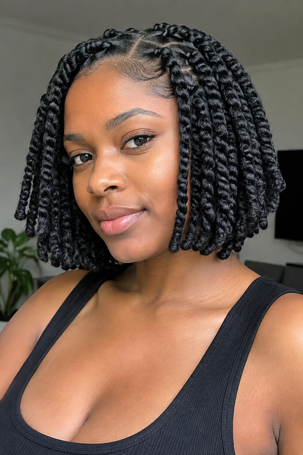 Chic Marley Twist Bob hairstyle